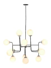 Fifty Five South Black Abira Metal Pendant Ceiling Light - Image 2 of 2