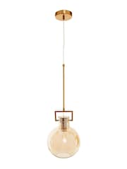 Fifty Five South Gold Trieste Rounded Pendant Ceiling Light - Image 2 of 4