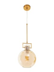 Fifty Five South Gold Trieste Rounded Pendant Ceiling Light - Image 3 of 4