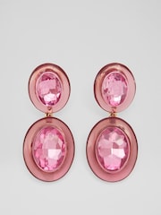 LK Bennett Natural Callie Acrylic Blend Resin Crystal Statement Jewellery Set - Image 1 of 2