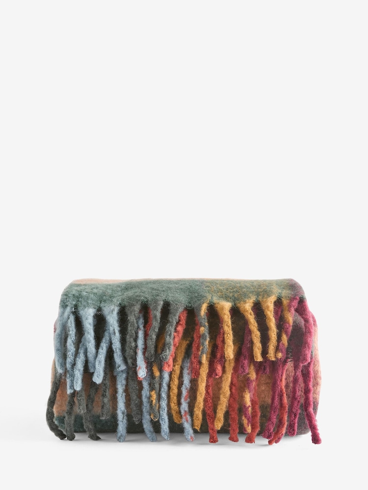 Multi Cosy Check Throw - Image 1 of 1