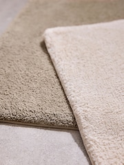 Set of 2 Natural 100% Cotton Bath Mats - Image 2 of 3