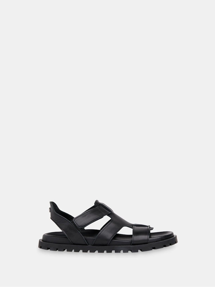 Whistles Black Freya Fisherman Sandals - Image 2 of 4