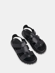 Whistles Black Freya Fisherman Sandals - Image 3 of 4