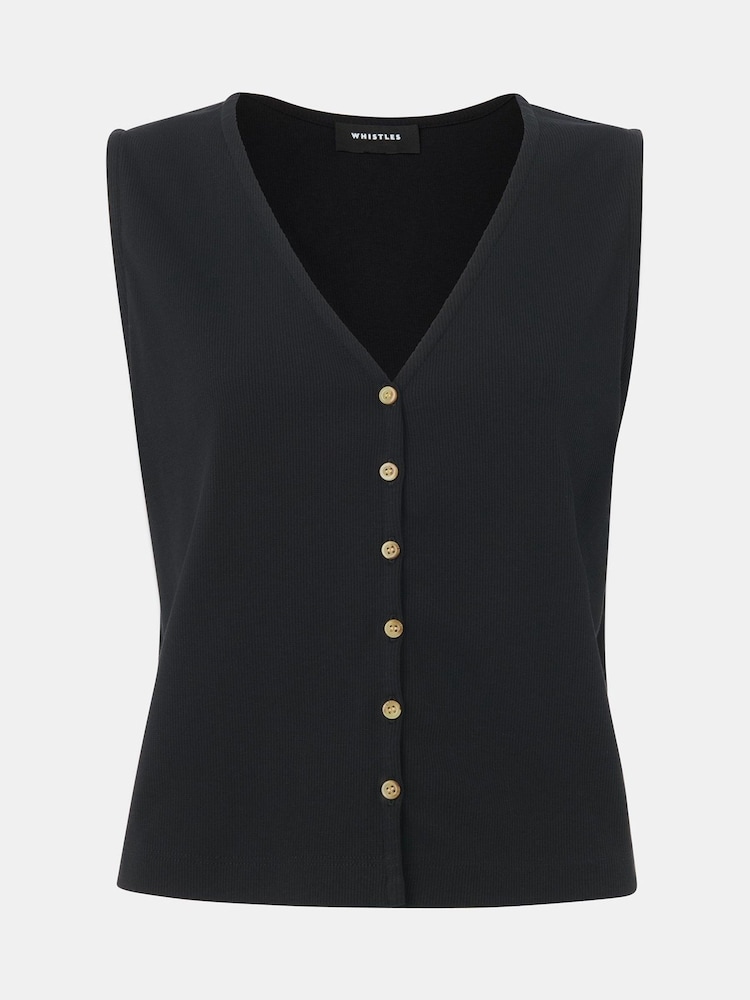 Whistles Button Rib Tank - Imagen 6 de 6