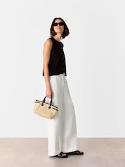 Whistles White Leona Blend Trousers - Image 3 of 5