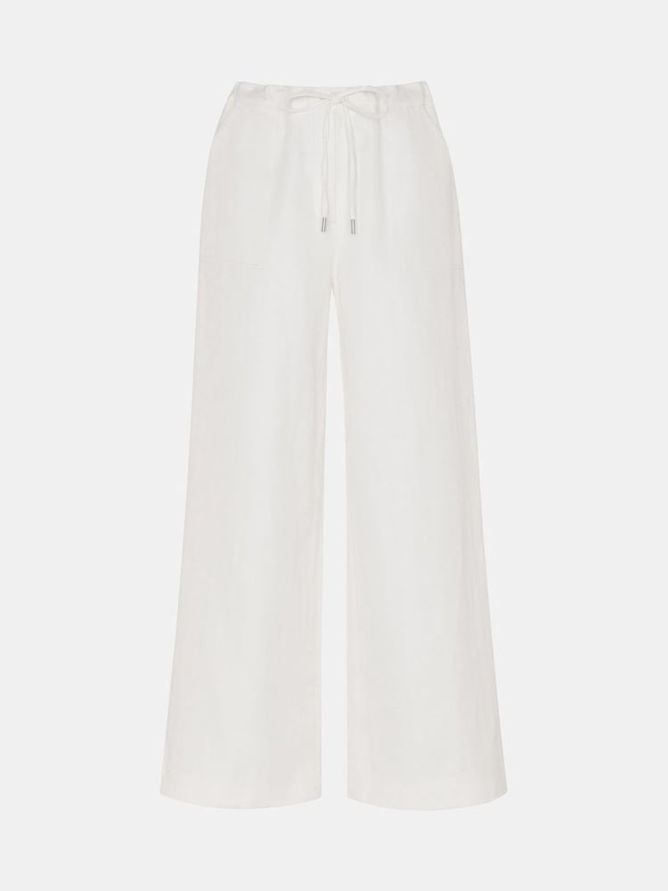 Whistles White Leona Blend Trousers - Image 5 of 5