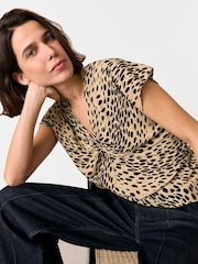 Whistles Animal Spot Print Blouse - Image 4 of 5