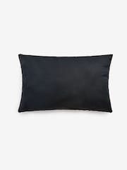 Brown 40 x 59cm Cut Velvet Stripe Cushion - Image 3 of 5