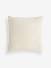 Grey 50 x 50cm Woven Textured Check Cushion - Image 4 of 4