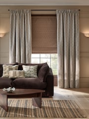 Mid Natural 50 x 30cm Assembled Woven Textured Check Cushion - Image 2 of 8