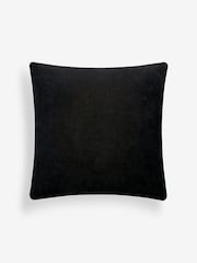 Black/White 50 x 50cm Jacquard Check Cushion - Image 5 of 5