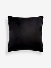 Black 50 x 50cm Rebel Spot Velvet Cushion - Image 6 of 7