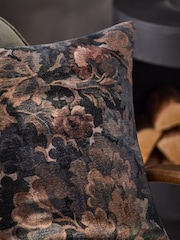 Navy 50 x 50cm Printed Floral Cushion - Image 2 of 5