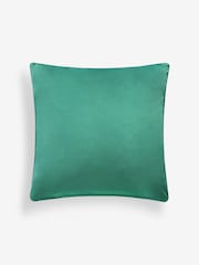 Teal Blue 50 x 50cm Rebel Spot Velvet Cushion - Image 4 of 5