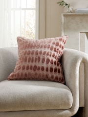 Blush Pink 50 x 50cm Rebel Spot Velvet Cushion - Image 1 of 5