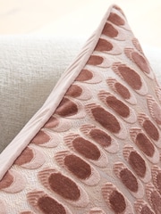 Blush Pink 50 x 50cm Rebel Spot Velvet Cushion - Image 2 of 5