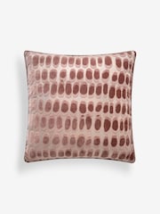 Blush Pink 50 x 50cm Rebel Spot Velvet Cushion - Image 3 of 5