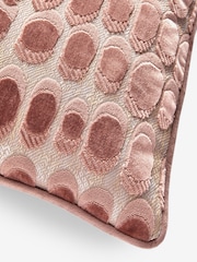 Blush Pink 50 x 50cm Rebel Spot Velvet Cushion - Image 5 of 5