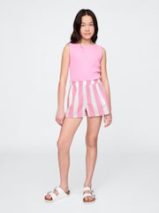 Розовый - Gap Poplin Easy Shorts (4-13yrs) - Изображение 3 из 5