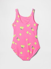 Gap Pink Lemon Cutout One Piece Swimsuit (4-13yrs) - Image 2 of 3