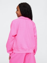 Gap Pink Scuba Half-Zip Pullover (4-13yrs) - Image 2 of 5