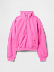 Gap Pink Scuba Half-Zip Pullover (4-13yrs) - Image 5 of 5