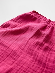 Roze - Gap Easy shorts van gekreukte gaasstof (4-13jaar) - Image 5 of 5