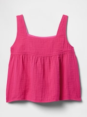 Gap Crinkle Gauze Swing Top (4-13yrs) - Image 4 of 5