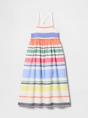 Gap Striped Cotton Square Neck Midi Dress (4-13yrs) - Imagen 3 de 4