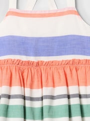 Gap Striped Cotton Square Neck Midi Dress (4-13yrs) - Imagen 4 de 4