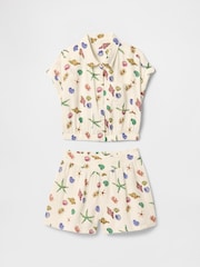 Conjunto de camisa y pantalones cortos de tejido arrugado de Gap (4-13 años) - Imagen 3 de 4