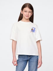 Gap White Disney Moana Graphic T-Shirt (4-13yrs) - Image 1 of 4