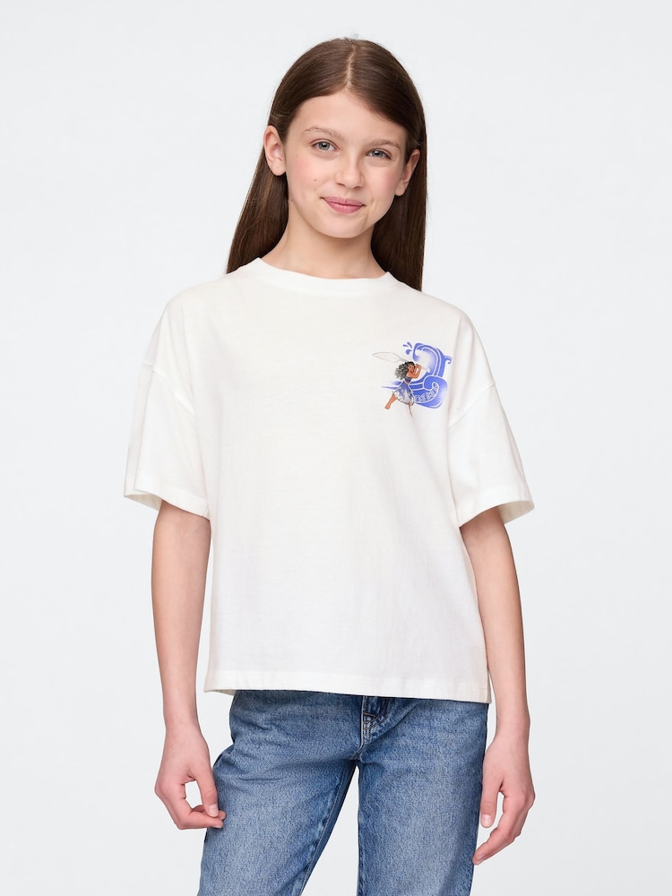 Gap White Disney Moana Graphic T-Shirt (4-13yrs) - Image 1 of 4