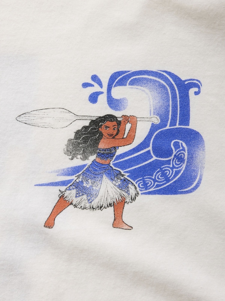 Gap White Disney Moana Graphic T-Shirt (4-13yrs) - Image 4 of 4