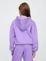 Gap Purple Logo Vintage Fleece-Lined Hoodie (4-13yrs) - Image 2 of 5