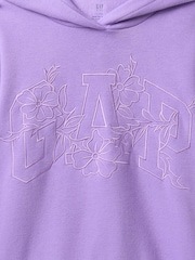 Gap Purple Logo Vintage Fleece-Lined Hoodie (4-13yrs) - Image 5 of 5