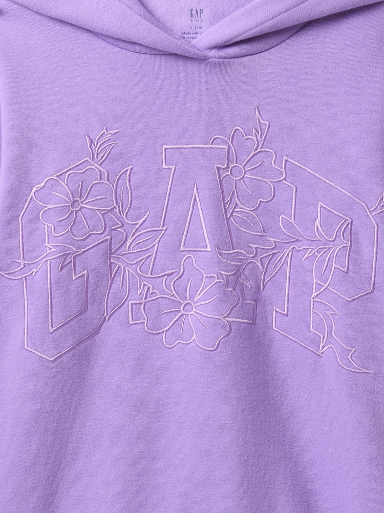 Gap Purple Logo Vintage Fleece-Lined Hoodie (4-13yrs) - Image 5 of 5