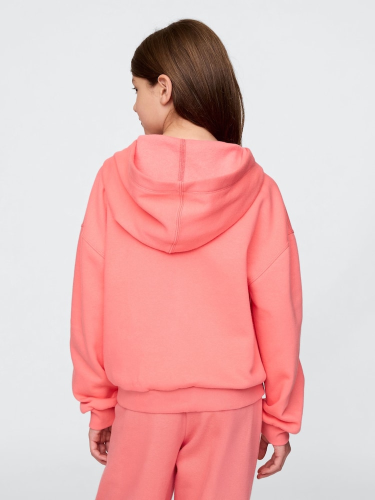 Gap Pink Vintage Soft Logo Zip Hoodie (4-13yrs) - Image 2 of 5
