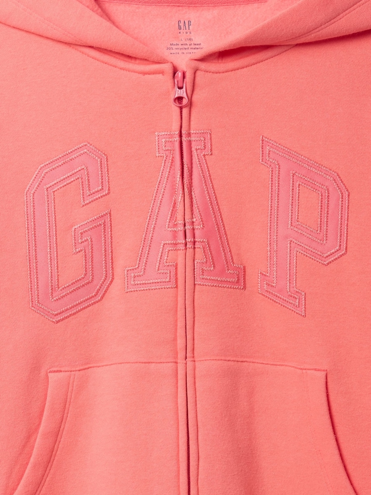 Gap Pink Vintage Soft Logo Zip Hoodie (4-13yrs) - Image 5 of 5 Gap Pink Vintage Soft Logo Zip Hoodie (4-13yrs) - Image 5 of 5