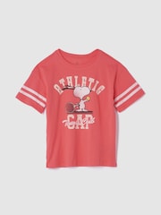 Gap Pink Snoopy Graphic Logo T-Shirt (4-13yrs) - Image 1 of 3