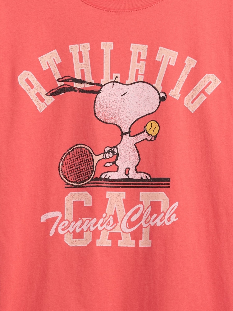 Gap Pink Snoopy Graphic Logo T-Shirt (4-13yrs) - Image 3 of 3