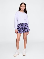 Gap Purple Floral Flutter Shorts (4-13yrs) - Image 3 of 5