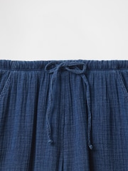 Gap Blue Crinkle Gauze Denim Baggy Pull On Trousers (4-13yrs) - Image 5 of 5
