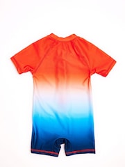 Soliswim Orange Rash Guard Swimsuit - Image 2 of 4