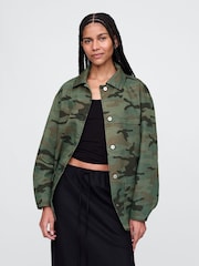 Gap Green Camo Chore Jacket - Image 1 of 5