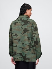 Gap Green Camo Chore Jacket - Image 2 of 5