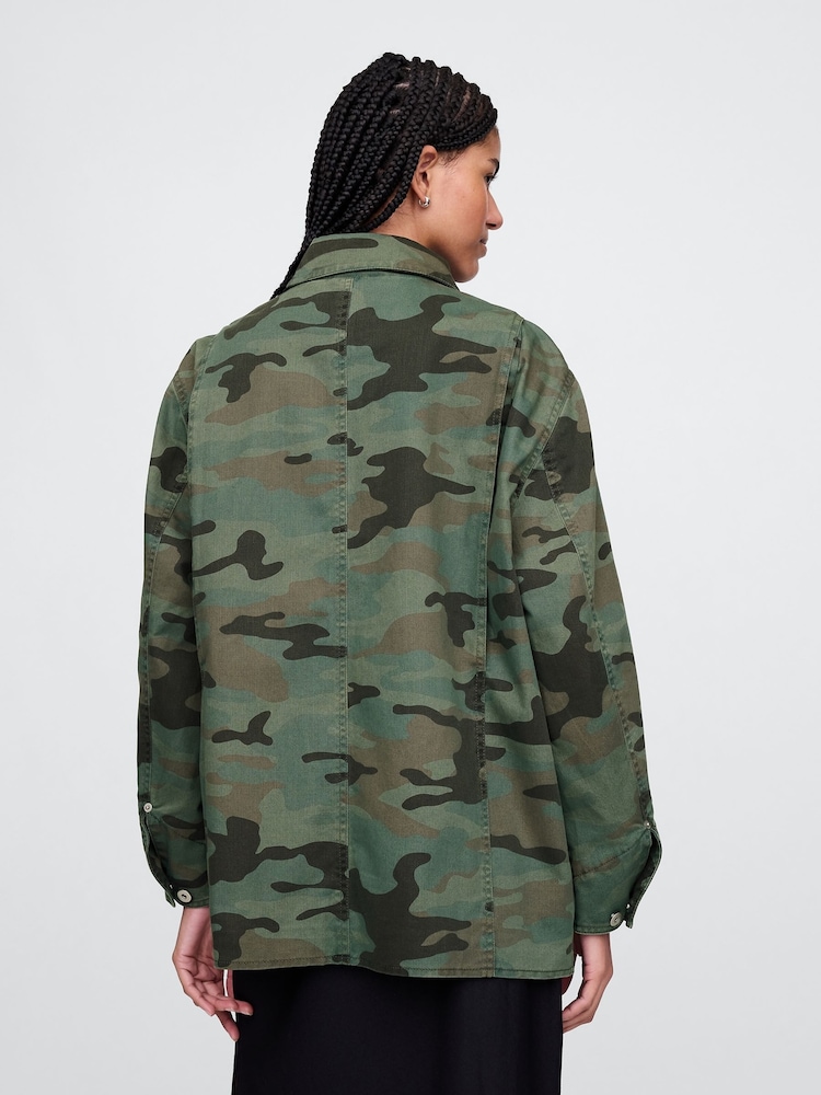 Gap Green Camo Chore Jacket - Image 2 of 5