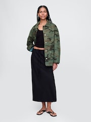 Gap Green Camo Chore Jacket - Image 3 of 5