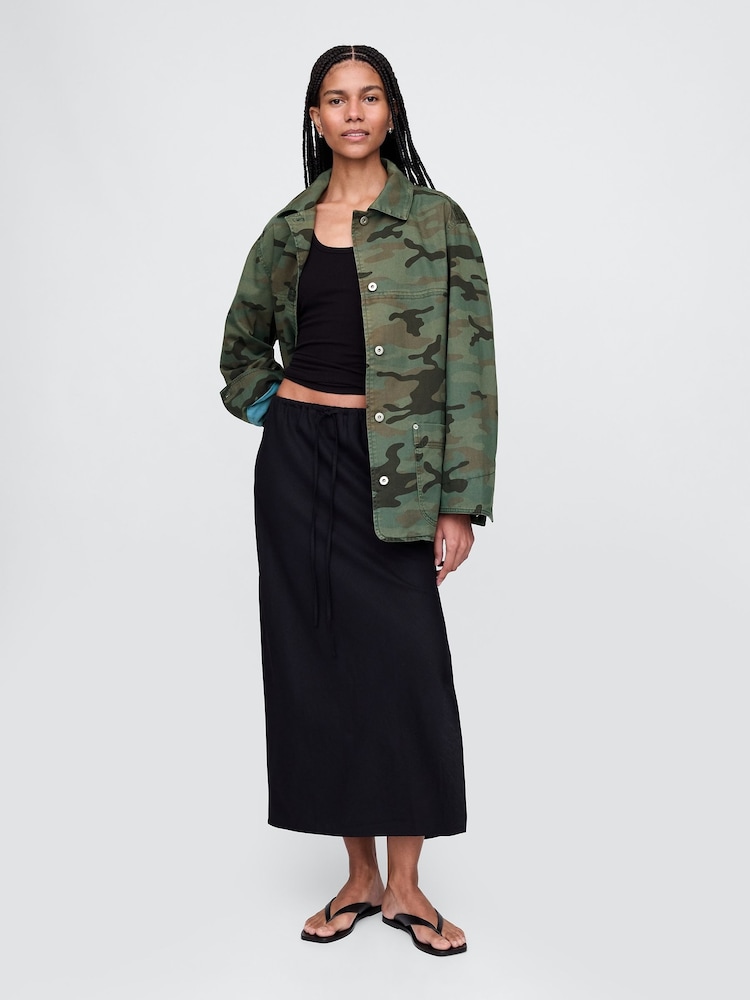 Gap Green Camo Chore Jacket - Image 3 of 5